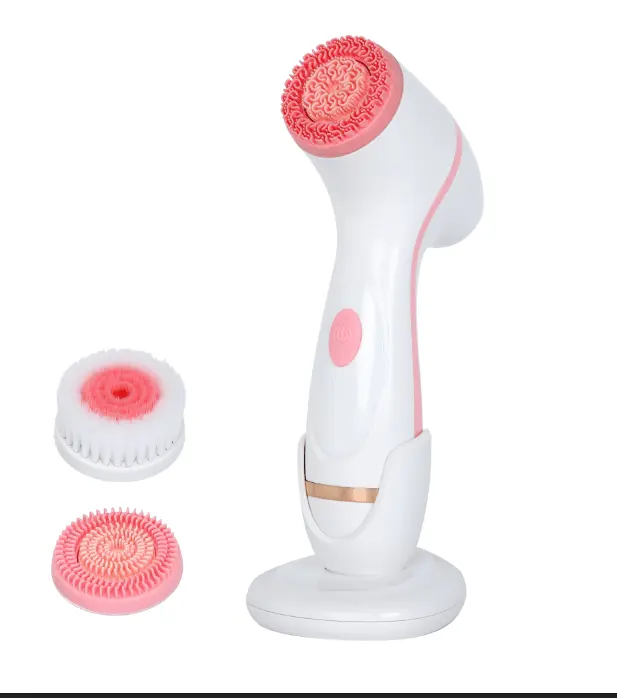 3 in 1 Sonic Facial Cleansing Brush Electric Face Massage Cleanser Face Cleanser Face Cleaning Brush Massager
