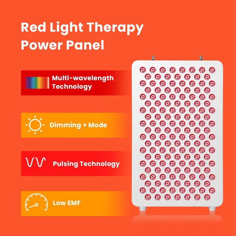 Factory Seller LED Red Light Therapy Panel for Household Skin Rejuvenation, Mdsap Ukca Mdl Tga CE 501K Cleared Infrared Lamp Collagen Boosting Device Wholesale