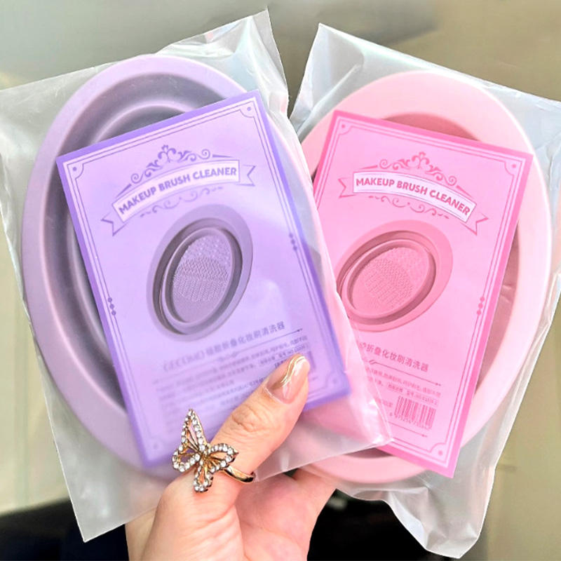 New Trend Single Waterproof Silicone Makeup Brush Beauty Tools Powder Puff Cleaner