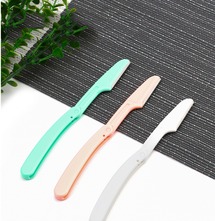 Sensitive Skin Facial Razor Eyebrow Trimmer Portable Travel Touch up Razor Dermaplaning Wand for Women Dermoblading
