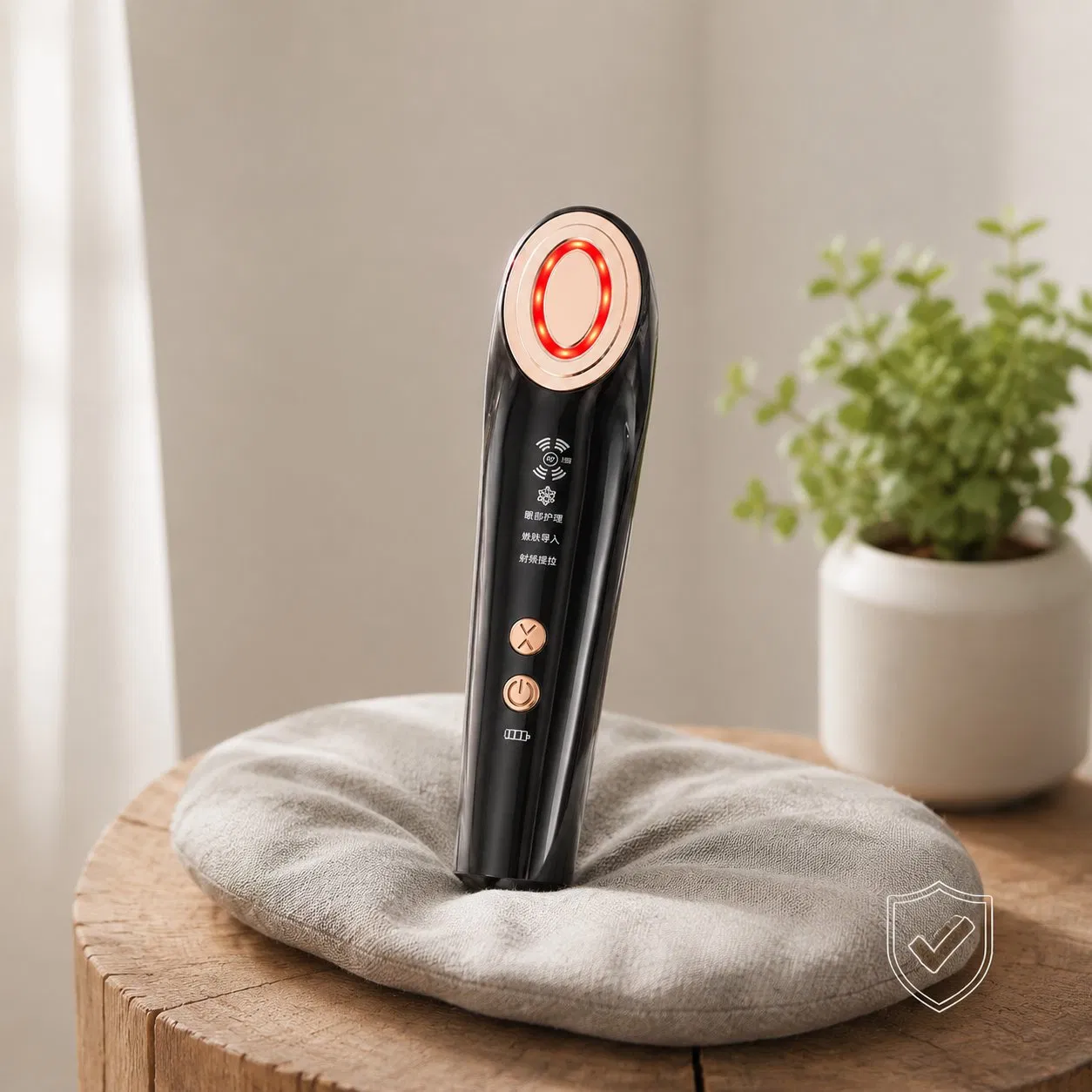 [Zsm] Portable Eye Firming Dark Circle Care Black Facial Beauty Device