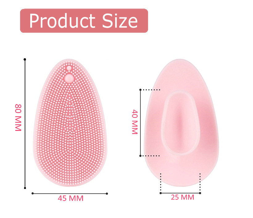 Beauty Items Gentle Reusable Waterproof Exfoliating Skin Care Tool Soft Silicone Facial Scrubber for Deep Cleaning and Massage