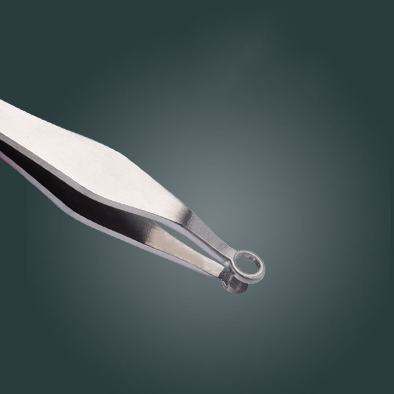 Newest Round Tip Safety Facial Tweezers Stainless Steel Nose Hair Remover Hair Plucking Tweezers with High Precision