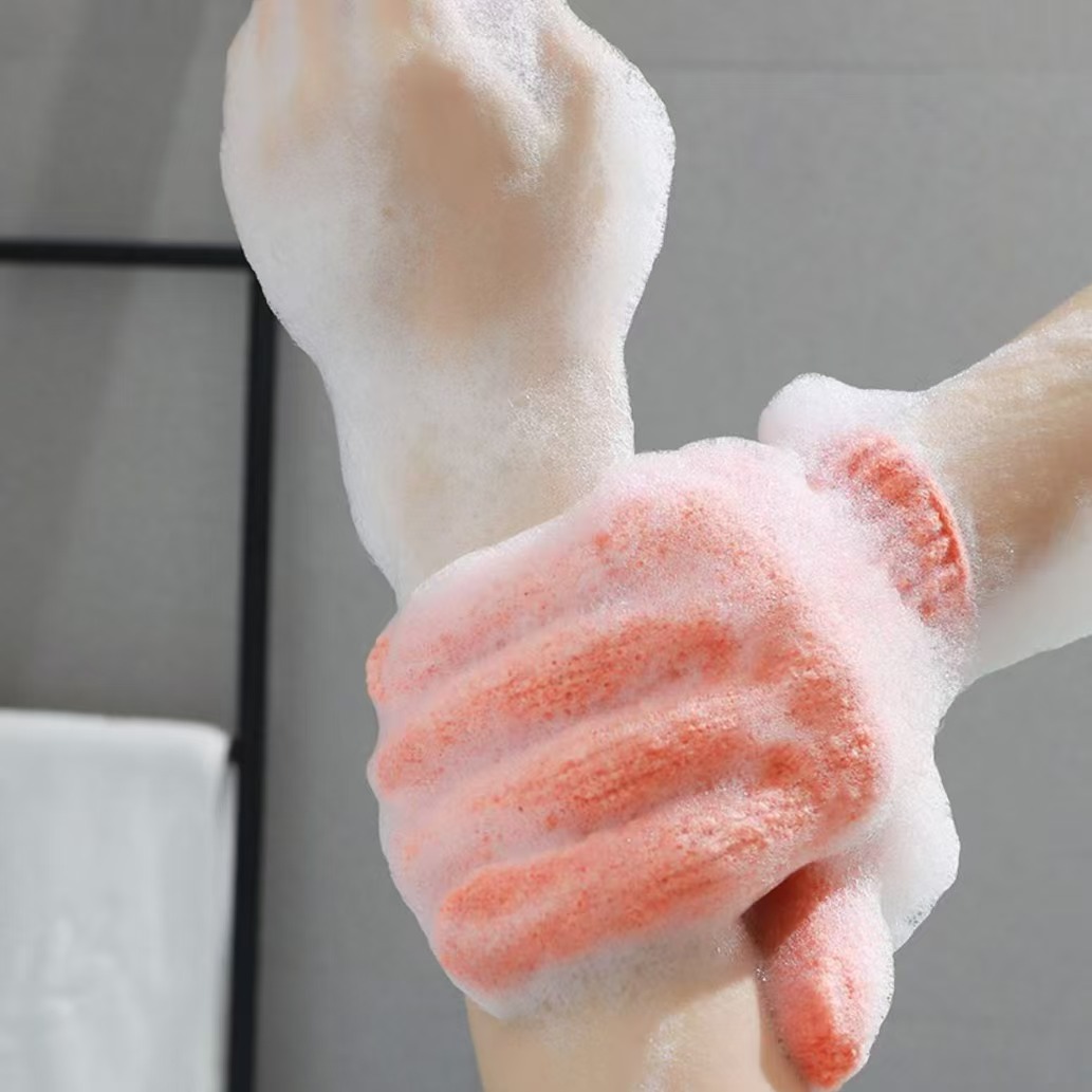 Double Sided Exfoliating Bath Gloves Deep Clean Skin for Spa Massage Shower Scrubber Exfoliating Gloves for Body