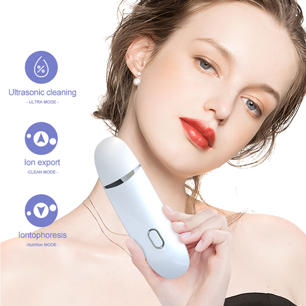 Professional High Frequency Facial Skincare Device Exfoliating Pore Cleaner Skin Scrubber