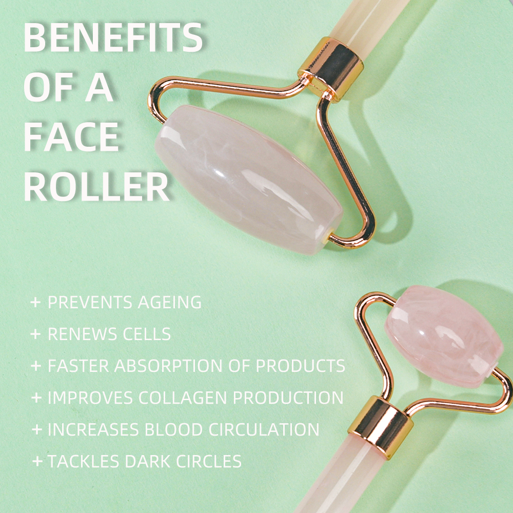 Wholesale Custom Face Resin Jade Roller Facial Lifting Massage Jade Roller for Wellness Relaxation