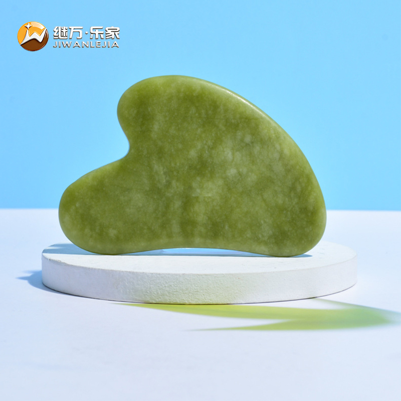 Jiwan Lejia Cryotherapy Ice Jade Roller Gua Sha Facial Tools Face Massager Natural Healing Crystals Guasha Tools for Wellness Relaxation