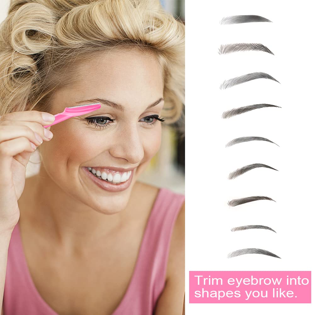 Multipurpose Exfoliating Dermaplaning Tool for Face Facial and Eyebrow Shaper with Precision Cover for Easy to Use Eyebrow Razor