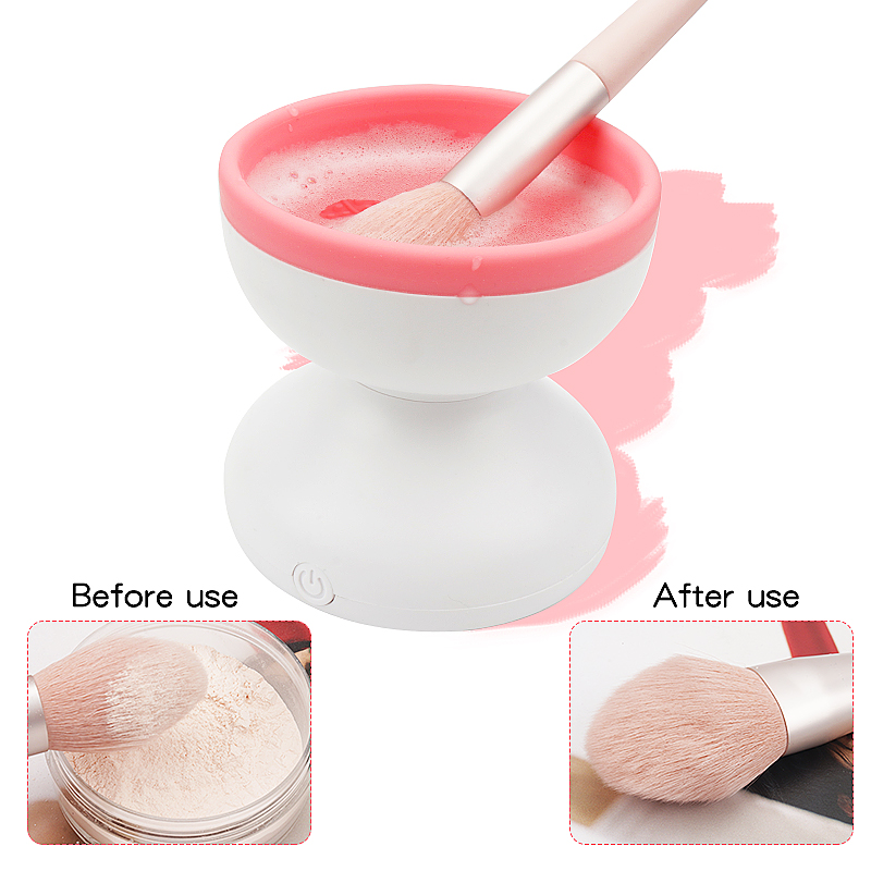 Hot Silicone Rechargeable Electric Makeup Brush Cleaner for Makeup Tools