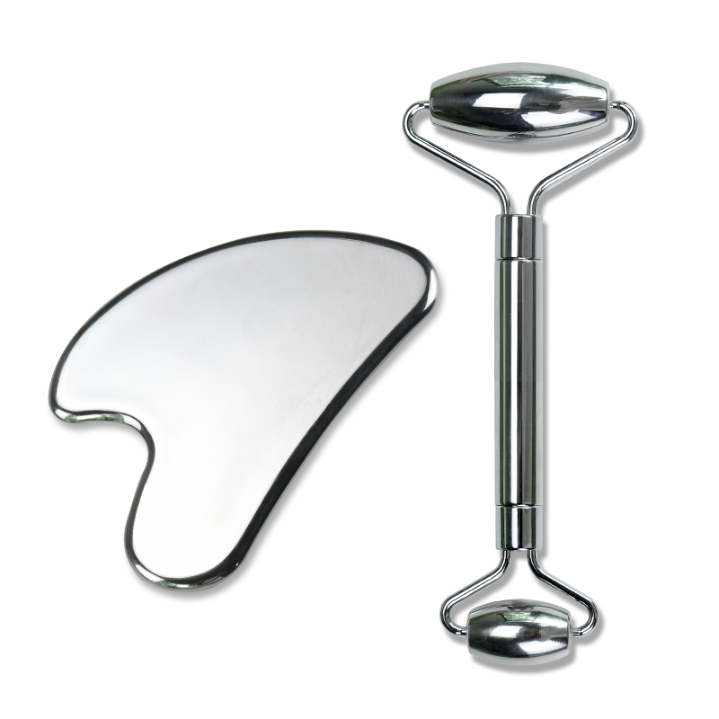 Facial Skincare Beauty Stainless Steel Gua Sha Bar Thick Large Body &amp; Face Scraping Massage Tool