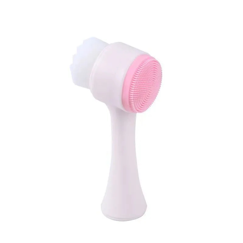Double-Sided Soft Silicone Face Washing Brush 3D Manual Facial Cleansing Tool Massage Makeup Tools Cleaner