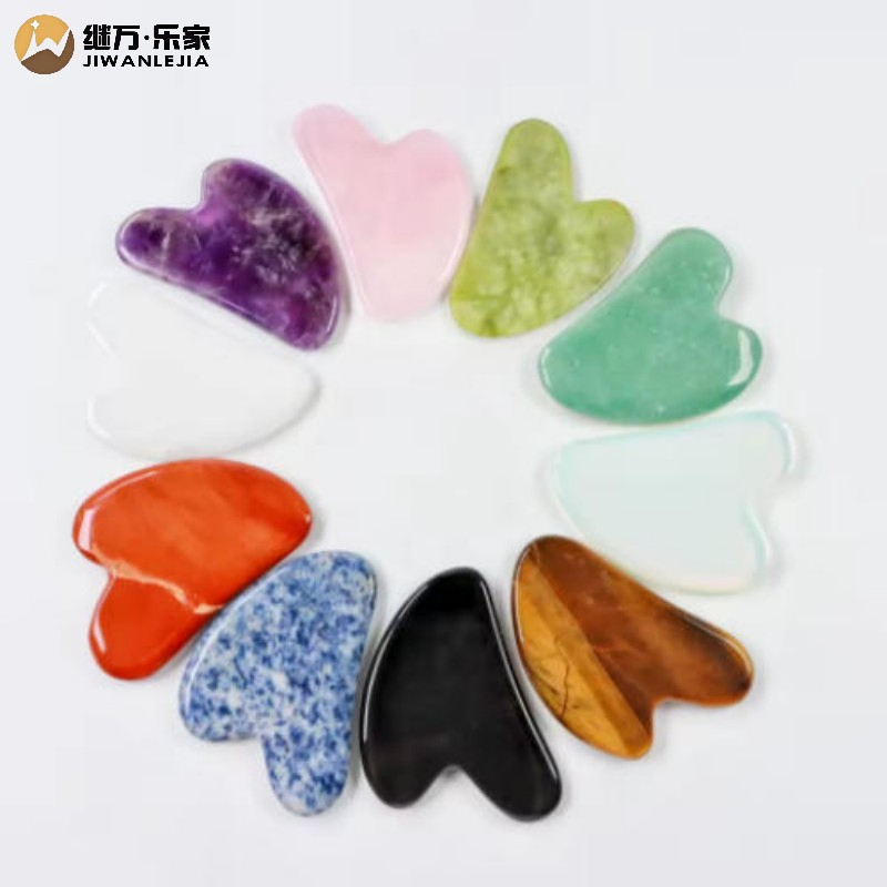 Custom Rose Quartz Gua Sha Tool for Face and Body Massage