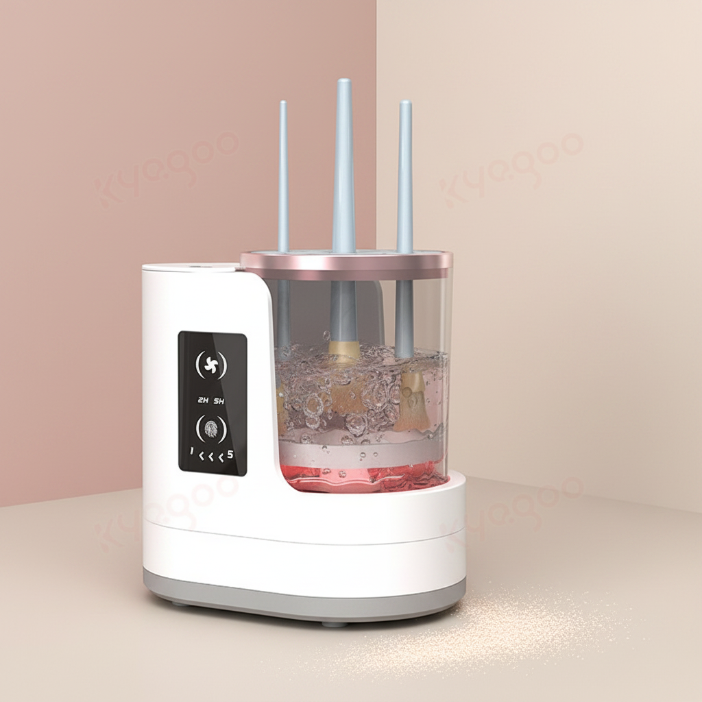 Makeup Brush Dryer &amp; Makeup Brush &amp; Tools &amp; Sponges Washer Combined Automatically Electric Makeup Brush Cleaner Machine