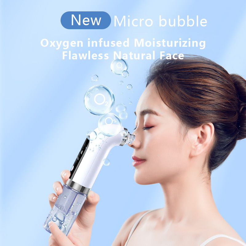 Electric Facial Pore Cleaner and Blackhead Extractor Vacuum Suction Tool for Healthy Skin with 6 Probes