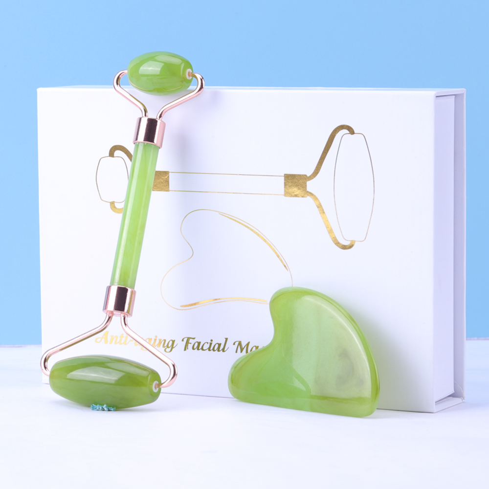 Wholesale Custom Face Resin Jade Roller Facial Lifting Massage Jade Roller for Wellness Relaxation