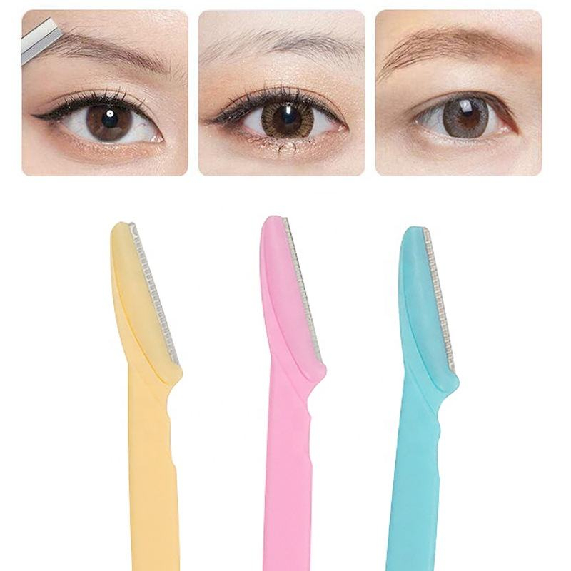 Hot Sales Trending Products Exfoliating Dermaplaning Tool Eyebrow Brow Trimmer Facial Razor for Women