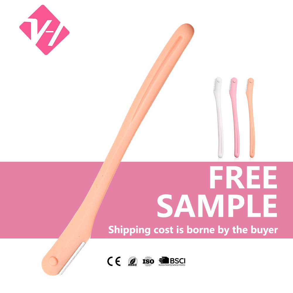 VH Exfoliating Foldable Stainless Steel Dermaplaning Tool Facial Hair Remover Eyebrow Shaper Shaver Blade Eyebrow Razor Portable
