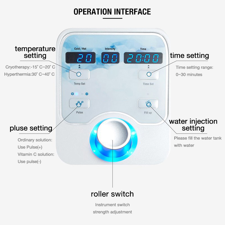 Home Use Skin Care Machine for Skin Toning Promoting Cosmetic Absorption Cryo-electroporation Device D Cool