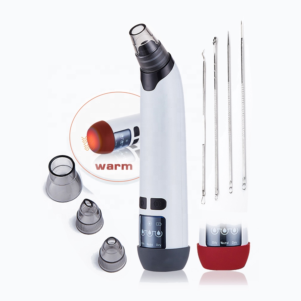Low Price Private Label Pore Cleaner Blackhead Acne Treatment Vacuum Extractor Electronic Facial Whitehead &amp; Blackhead Remover