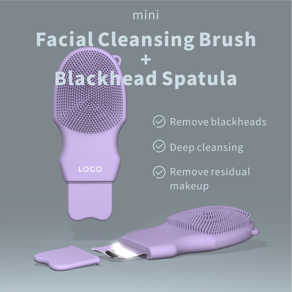 2 1 Double Head Manual Blackhead Remover Silicone Waterproof Face Scrubber Skin Spatula Deep Cleansing Exfoliation Home Use All