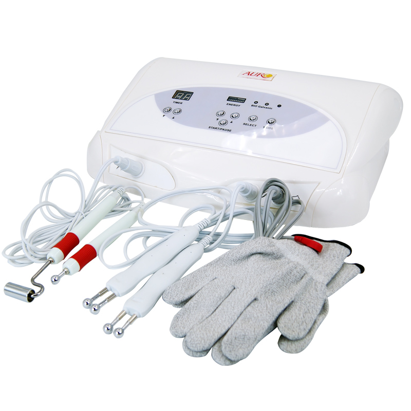Au-8403-V4 Blackhead Galvanic Wrinkle Remover BIO Face Lift Machine 2022 Microcurrent Gloves Microcurrent Facial Toning Device