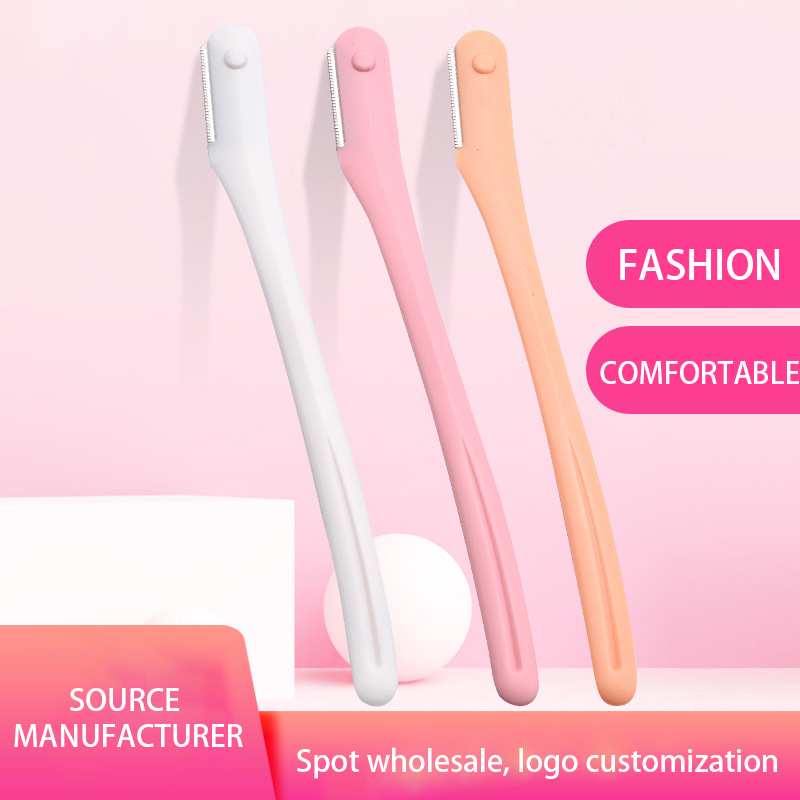 VH Exfoliating Foldable Stainless Steel Dermaplaning Tool Facial Hair Remover Eyebrow Shaper Shaver Blade Eyebrow Razor Portable