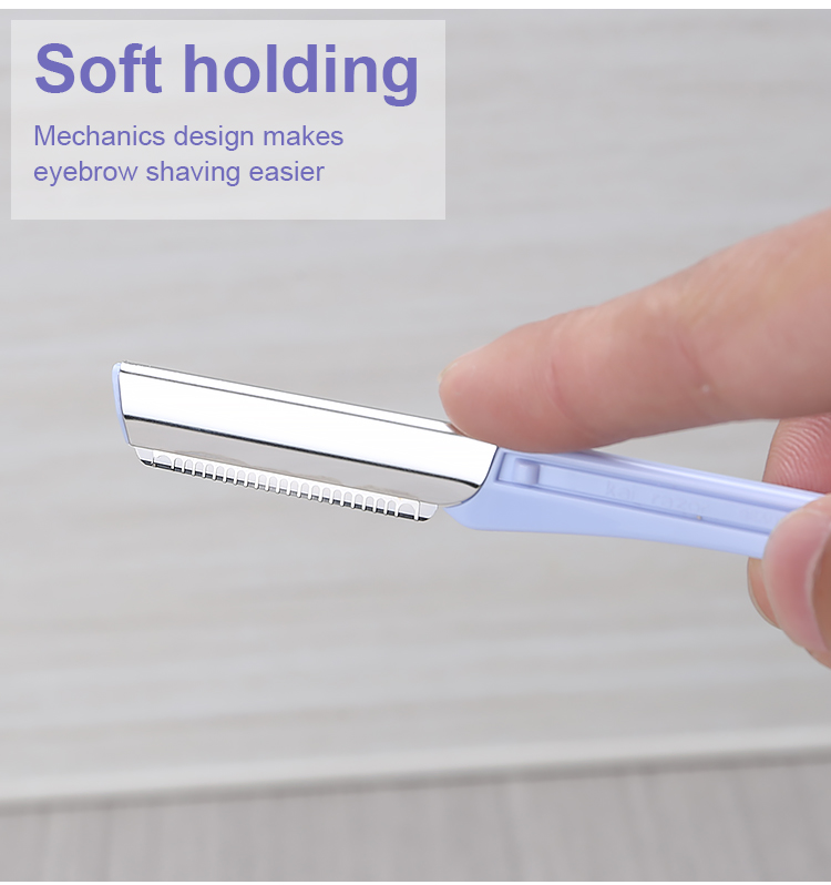 Dermaplaning Tool Hair Removal Facial Razors Plastic Eyebrow Razor for Women