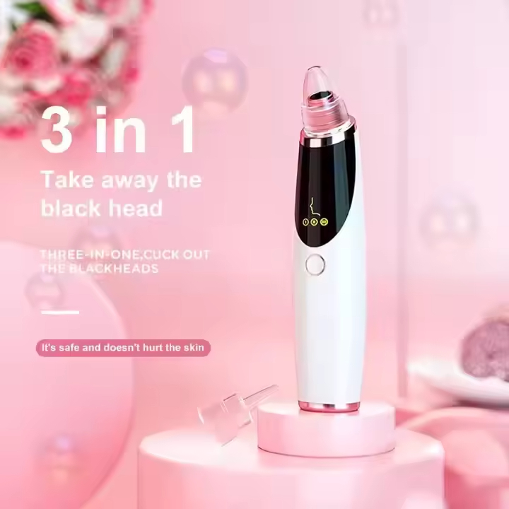 USB/Battery Dual-Drive Blackhead Remover - Vacuum Pore Cleaner Deep Facial Cleansing Home Portable Personal Care Appliance