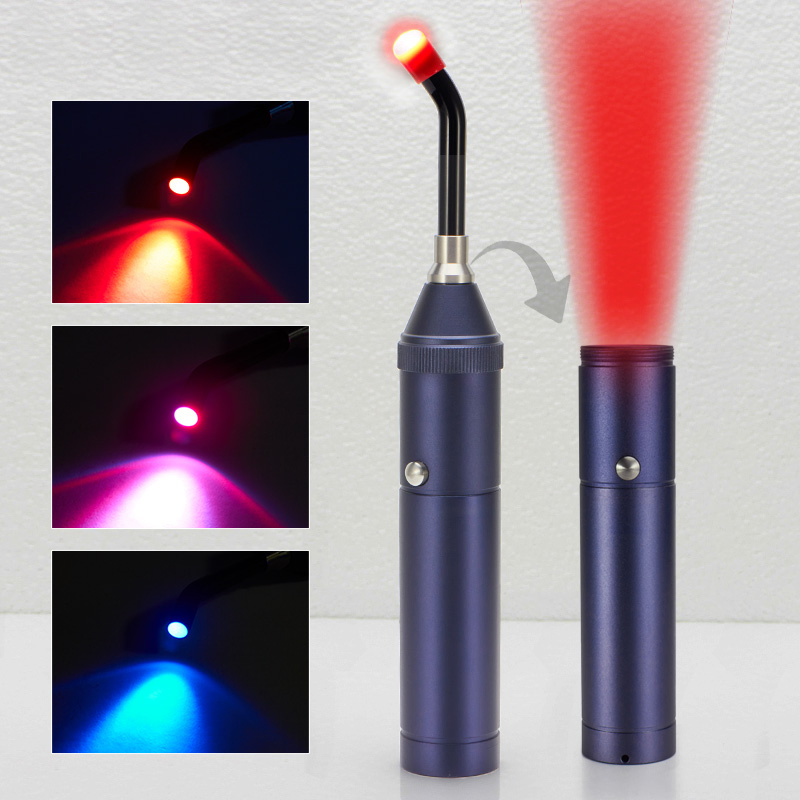 Portable 460nm 630nm 660nm 850nm 900nm LED Red Light Therapy Device Infrared Handheld Therapy Device for Face and Body