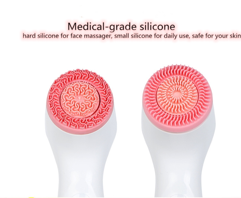3 in 1 Sonic Facial Cleansing Brush Electric Face Massage Cleanser Face Cleanser Face Cleaning Brush Massager