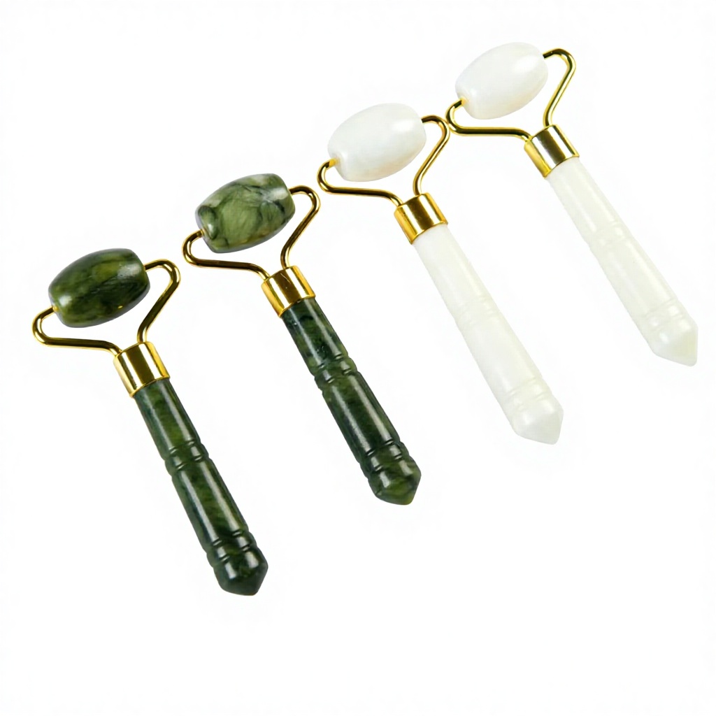 Xiuyu Jade Single-head Facial and Eye Massage Roller Beauty Instrument with Customizable Logo