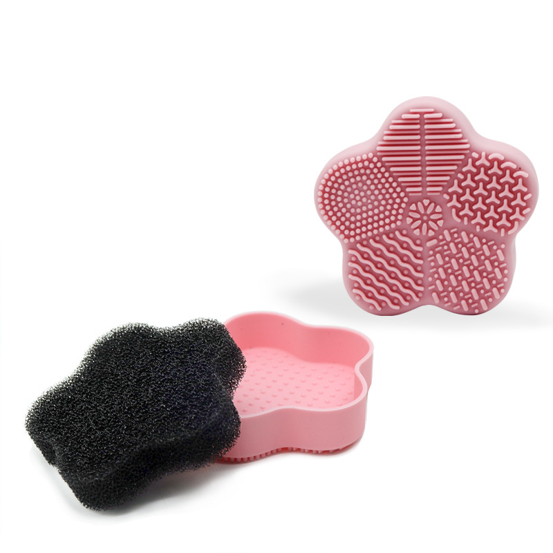 Hot Sale Silicone Makeup Brush Cleaner Mat Beauty Makeup Clean Tools Makeup Brush Silicone Cleaner