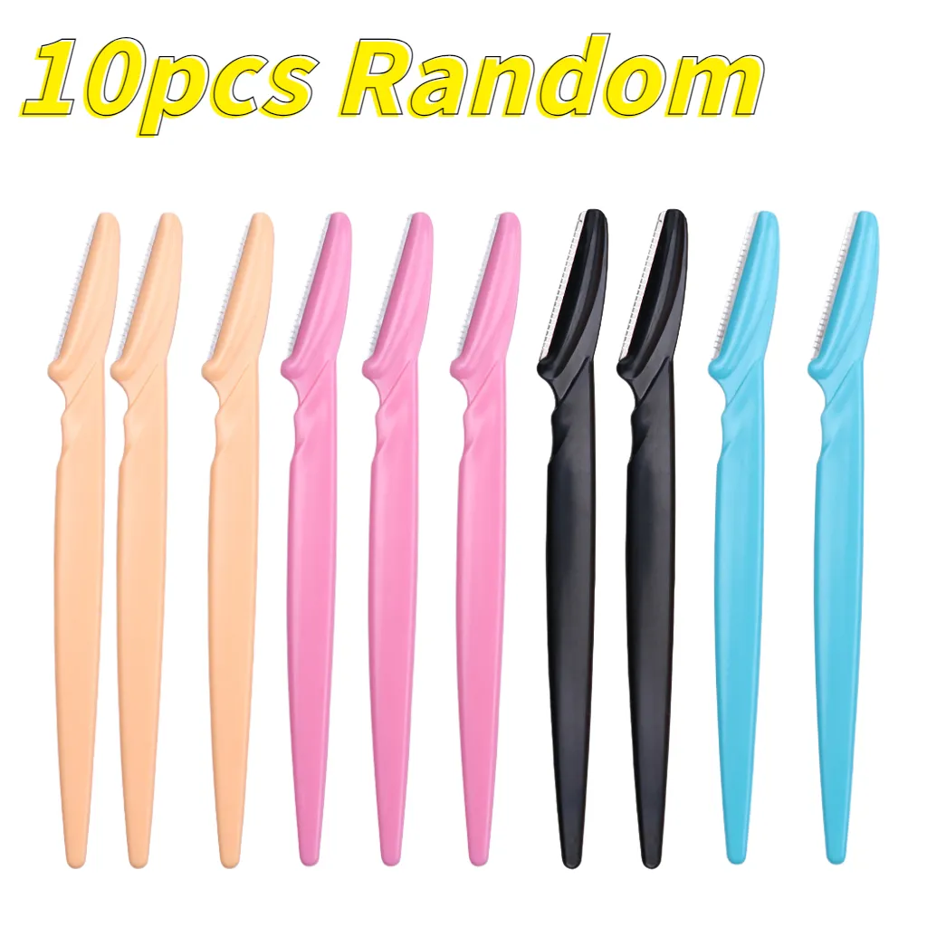 Women's 1/5/10 Pcs Face Razor Hair Remover Eye Brow Shaver Blades Cosmetic Beauty Makeup Tools Eyebrow Trimmer