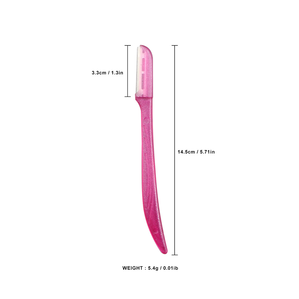3pcs Face Razors Dermaplaning Tool with Precision Cover for Women, Peach Fuzz Remover