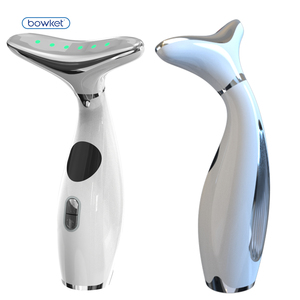 BOWKET Portable Anti-Wrinkle Face Neck Lifting Massager Home Use Beauty Tool with LED Indicator USB Plug Skin Wrinkles Removal
