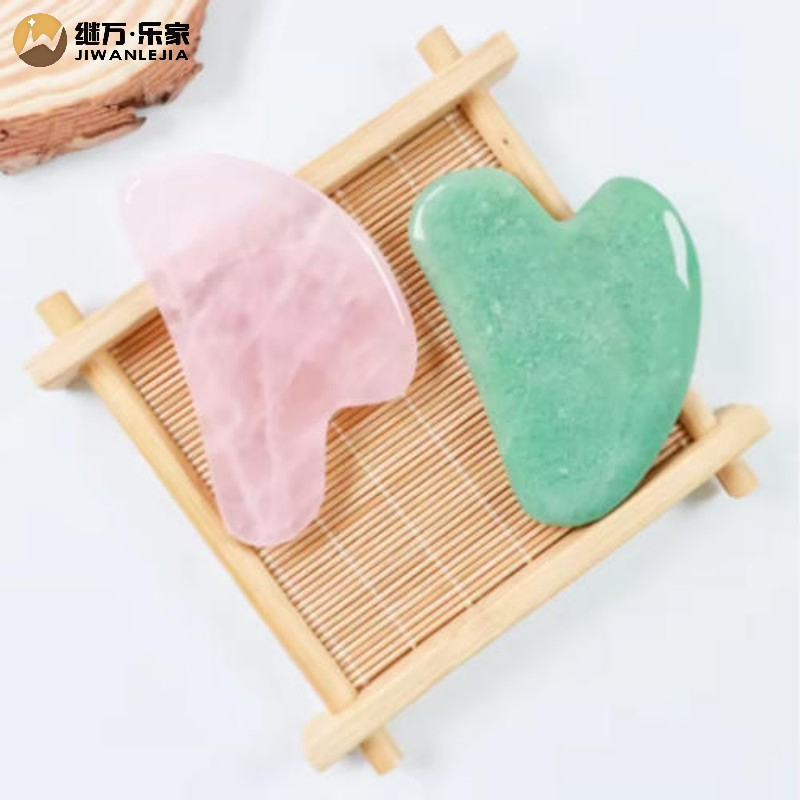 Custom Rose Quartz Gua Sha Tool for Face and Body Massage