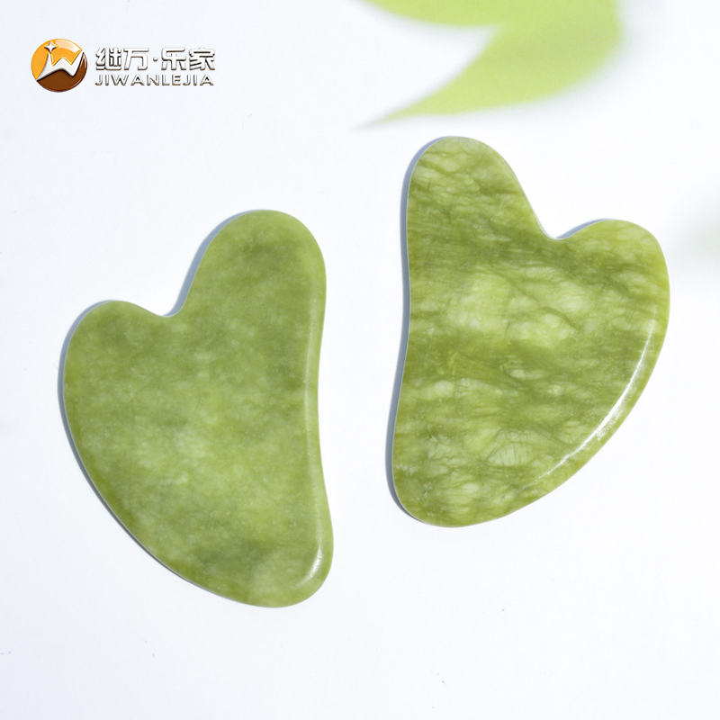 Jiwan Lejia Cryotherapy Ice Jade Roller Gua Sha Facial Tools Face Massager Natural Healing Crystals Guasha Tools for Wellness Relaxation