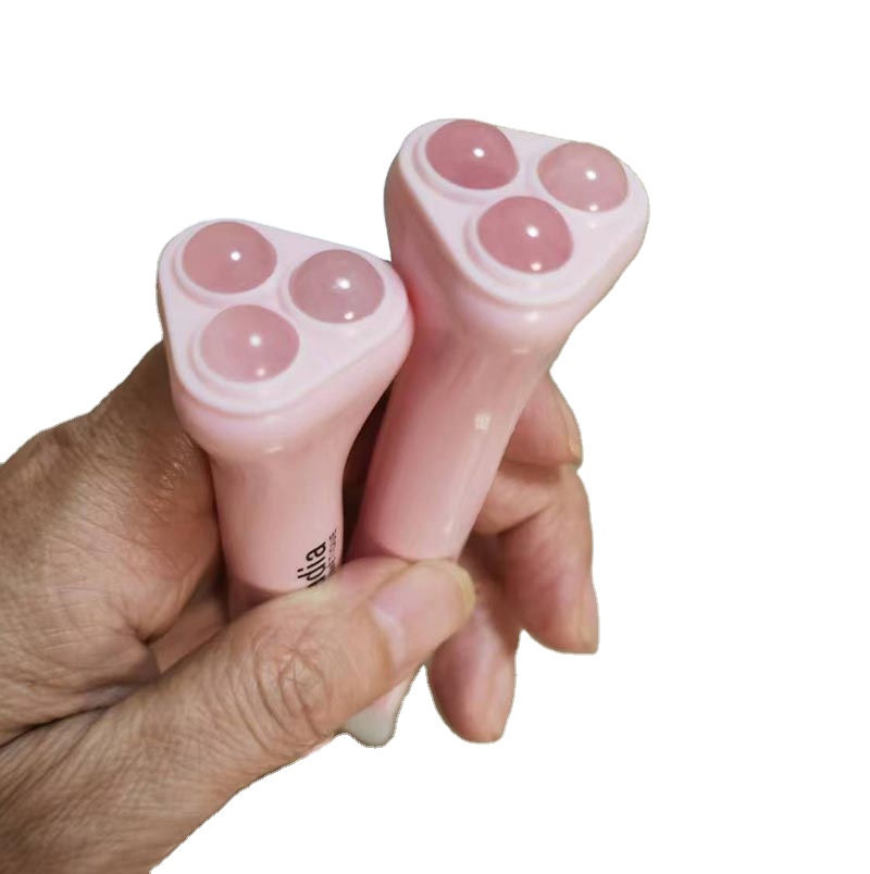 New Design Nice Style Anti-Wrinkle Face Lifting Jade Facial Roller Rotatable Jade Ball Face Lymphatic Contour Body Massage Tool