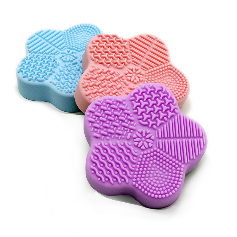 Hot Sale Silicone Makeup Brush Cleaner Mat Beauty Makeup Clean Tools Makeup Brush Silicone Cleaner