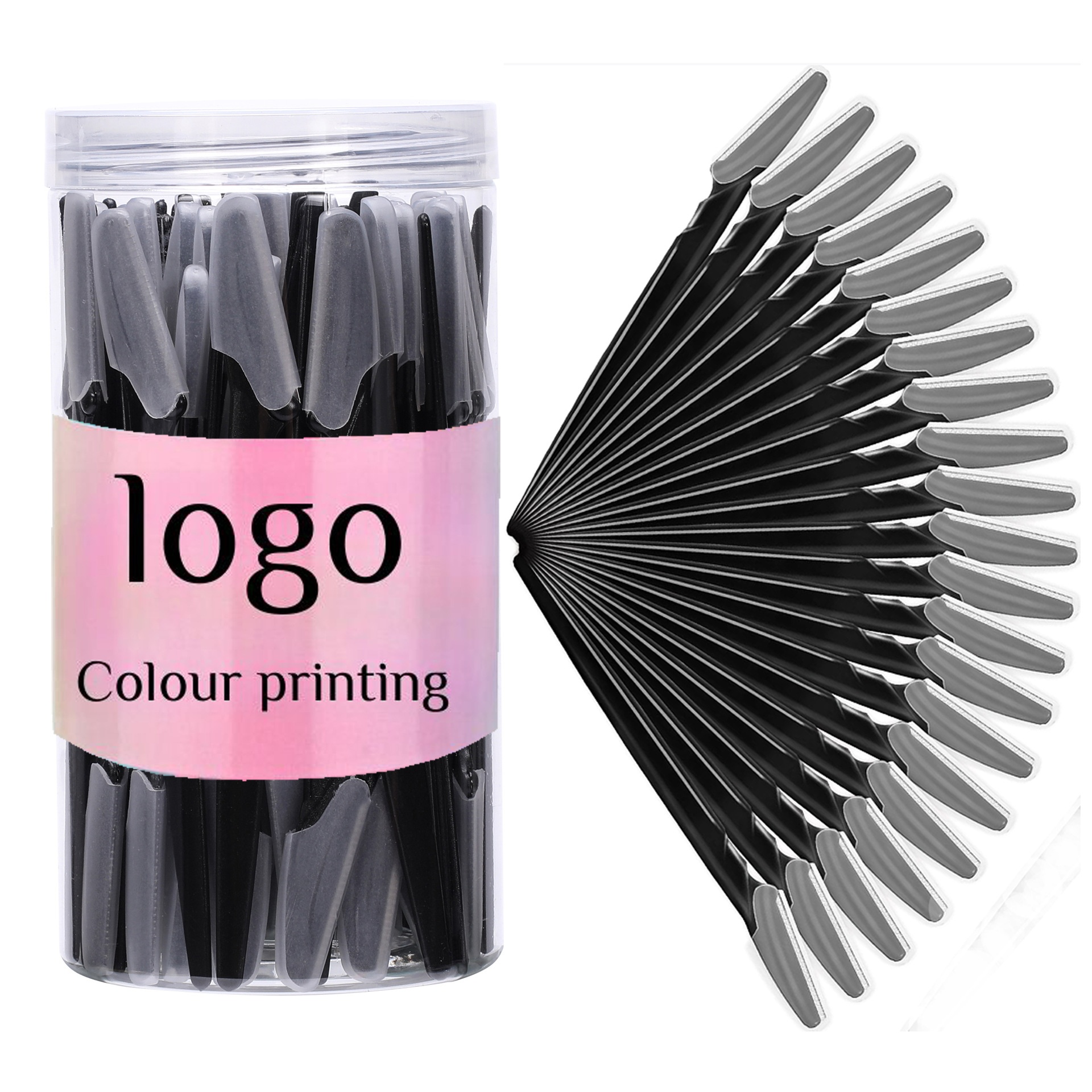 Custom 66Pcs Multipurpose Disposable Shaving Razors Face Hair Eyebrow Trimmer Boby Hair Removal Dermaplaning Tool for Women