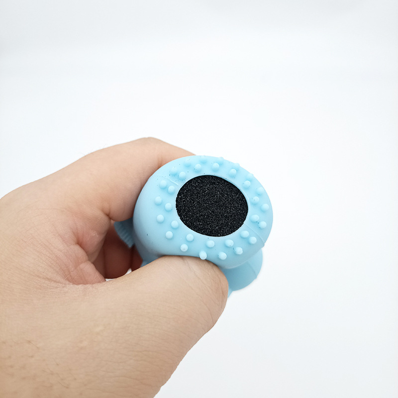 Silicone Facial Massage Cleansing Brush Cute Cat Paw Cartoon-Shaped Soft Comfortable Bristles Face Washing Tool