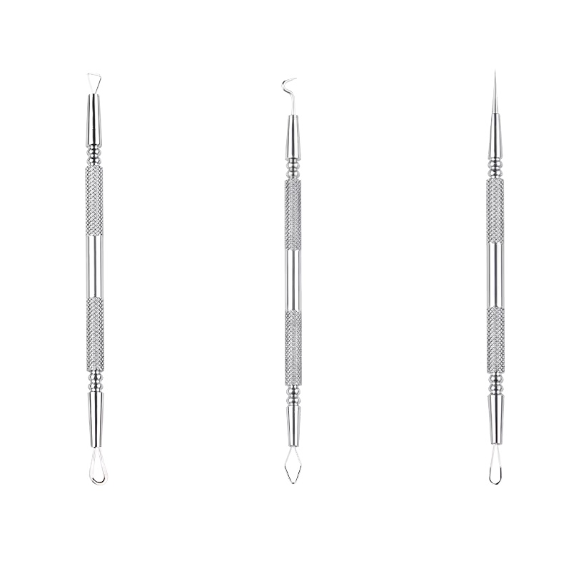 2-in-1 Pimple Extractor Tool Surgical Stainless Steel Blackhead Remover for Face Nose Acne Comedone Extraction Tool