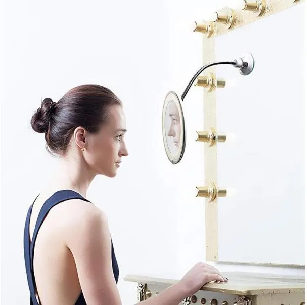 Versatile Suction Cup Mirror for Makeup Application and Touch-UPS