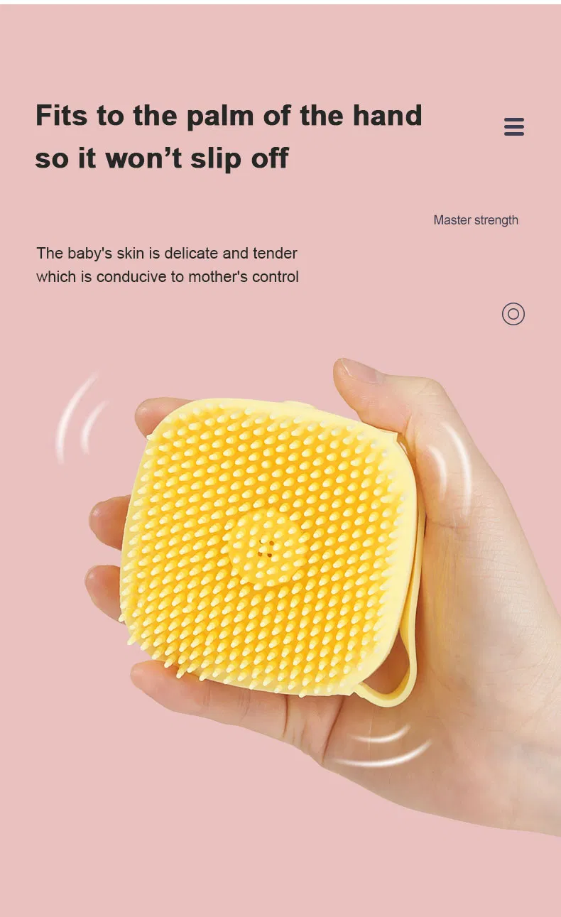 Custom Logo Kids Massage Hair Women Scalp Detangling Brush Silicone Shampoo Brush Pet Bath Brush