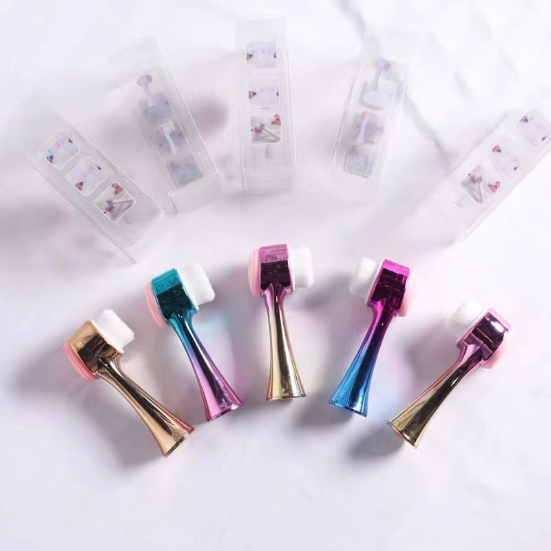 Wholesale Price Newly Style Facial Synthetic Fibre Cleansing Brush Plastic Handle Deep Cleansing Face Cleaning Soft Concealer