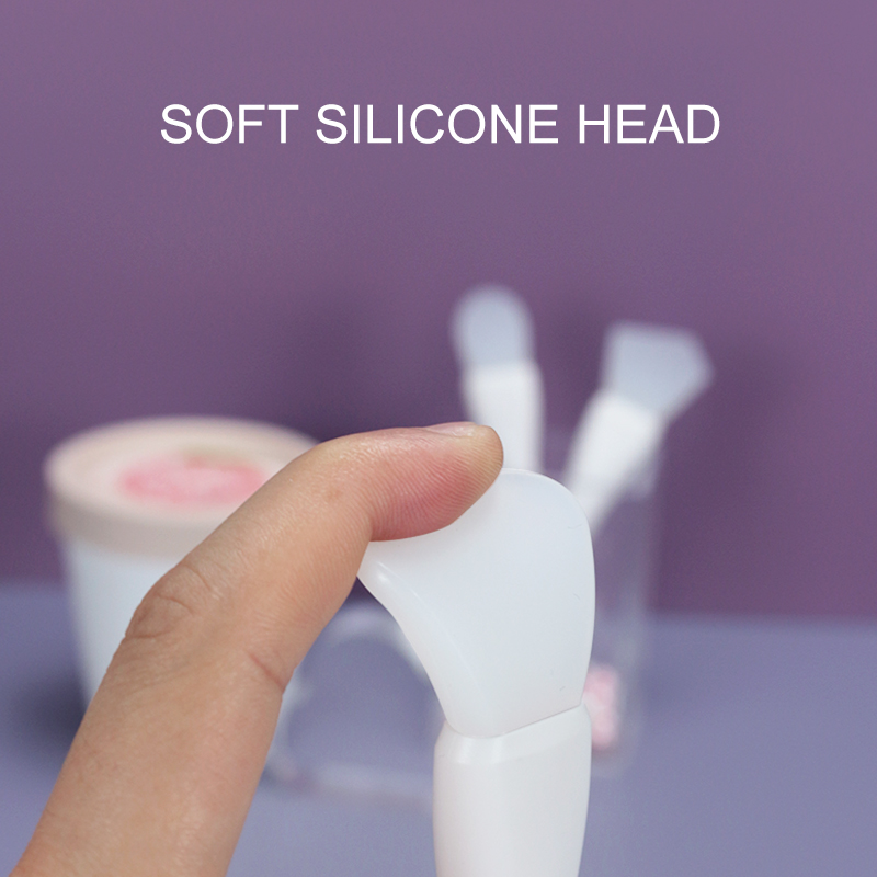 Cosmetic Tools Face Mask Brush Dual Sided Cosmetic Beauty Tool Silicone Facial Mask Brush With Cosmetic Spatula