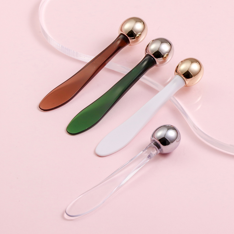 Female Facial Massage Gift Set Plastic Eye Cream Spoon &amp; Serum Applicator Scoop Beauty Eye Roller Makeup Tools
