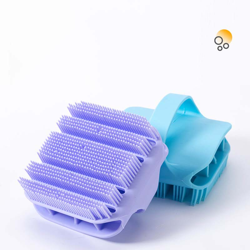 Silicone Shampoo Brush Scalp Massage Cleaning Comb