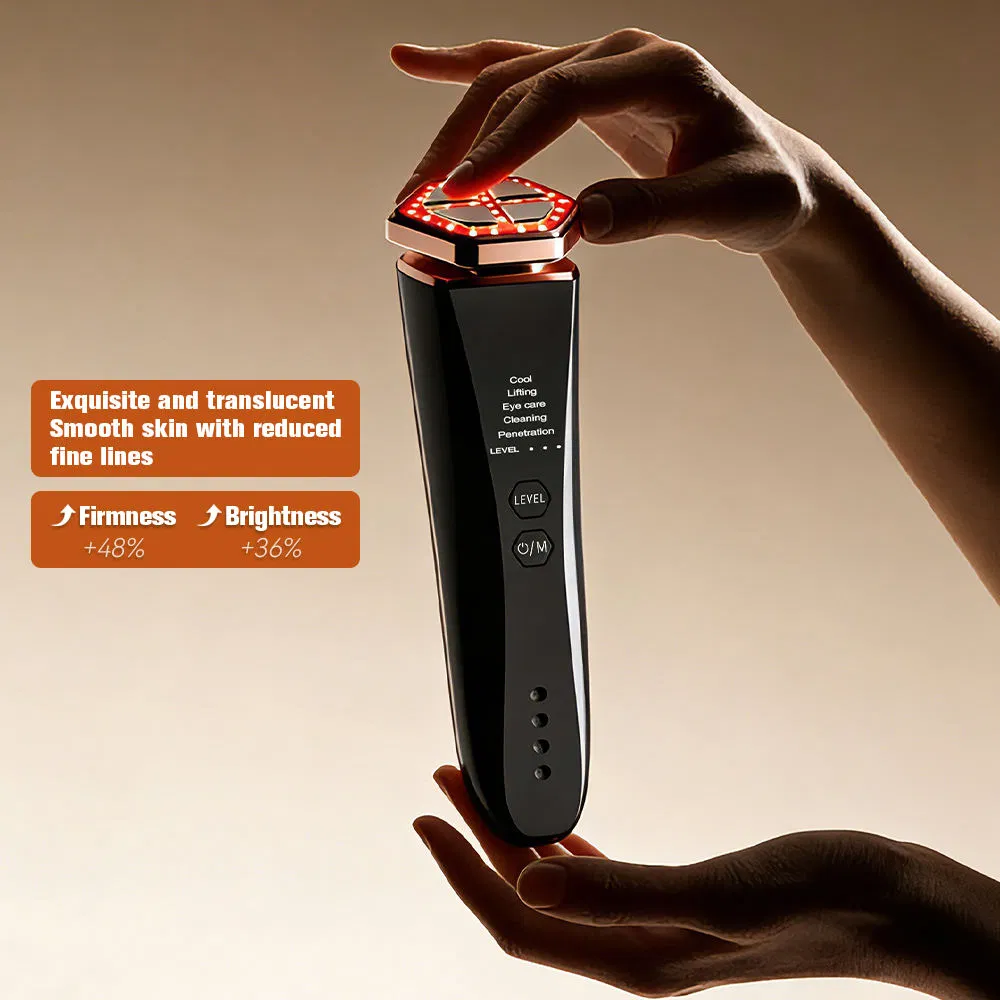 Professional Wholesale Custom 5-in-1 Multifunctional EMS Microcurent RF Red Light Therapy Face Lifting Tightening Skin Rejuvenation Facial Beauty Device Home