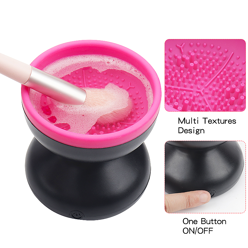 Hot Silicone Rechargeable Electric Makeup Brush Cleaner for Makeup Tools